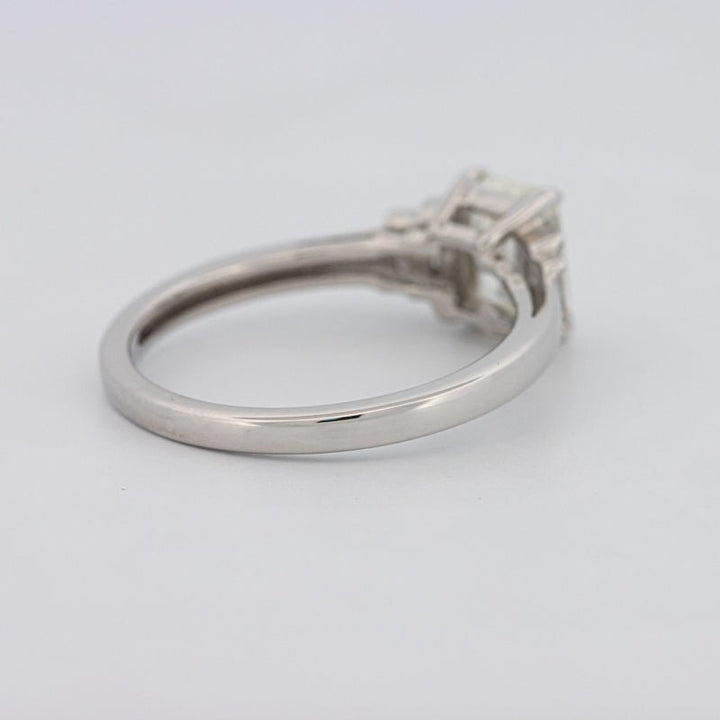 1 CT Emerald Cut Trilogy Solitaire - ZIZOV DIAMONDS