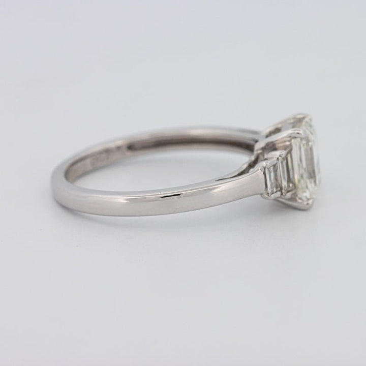1 CT Emerald Cut Trilogy Solitaire - ZIZOV DIAMONDS