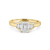 1 CT Emerald Cut Trilogy Solitaire - ZIZOV DIAMONDS
