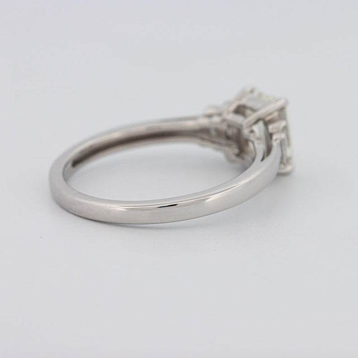 1 CT Emerald Cut Trilogy Solitaire - ZIZOV DIAMONDS