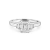 1 CT Emerald Cut Trilogy Solitaire - ZIZOV DIAMONDS