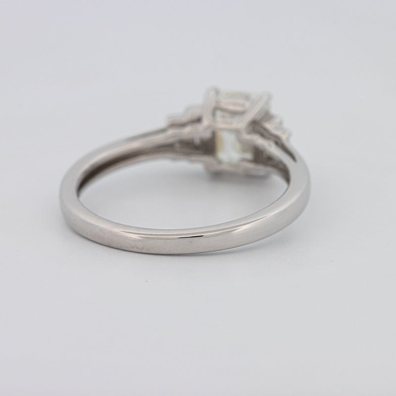 1 CT Emerald Cut Trilogy Solitaire - ZIZOV DIAMONDS