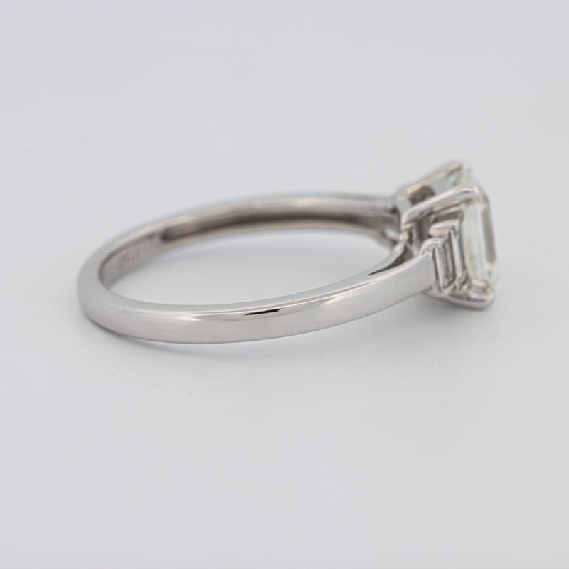1 CT Emerald Cut Trilogy Solitaire - ZIZOV DIAMONDS