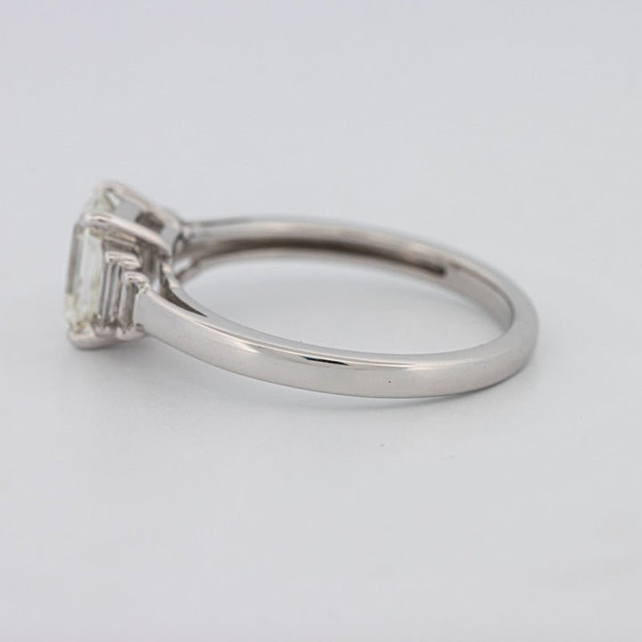 1 CT Emerald Cut Trilogy Solitaire - ZIZOV DIAMONDS