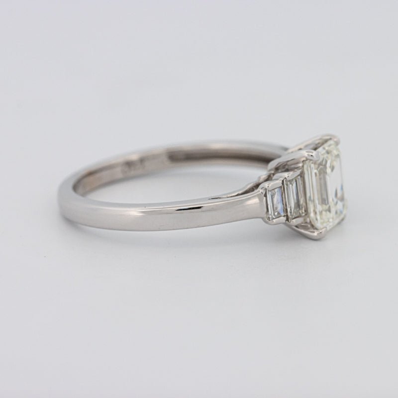 1 CT Emerald Cut Trilogy Solitaire - ZIZOV DIAMONDS