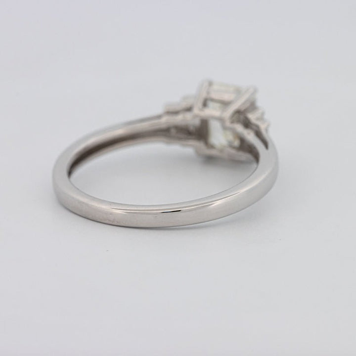 1 CT Emerald Cut Trilogy Solitaire - ZIZOV DIAMONDS