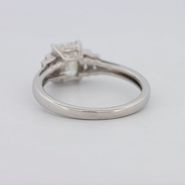 1 CT Emerald Cut Trilogy Solitaire - ZIZOV DIAMONDS