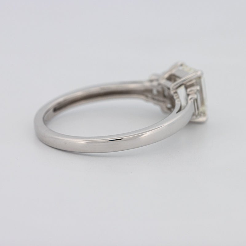 1 CT Emerald Cut Trilogy Solitaire - ZIZOV DIAMONDS