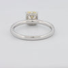 1 CT Fancy Yellow Cushion Cut Pavé Solitaire - ZIZOV DIAMONDS