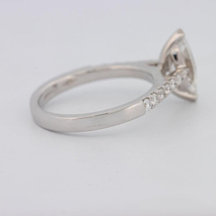1 CT Marquise Solitaire Pavé Ring - ZIZOV DIAMONDS
