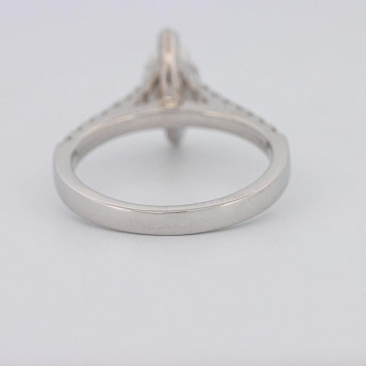 1 CT Marquise Solitaire Pavé Ring - ZIZOV DIAMONDS