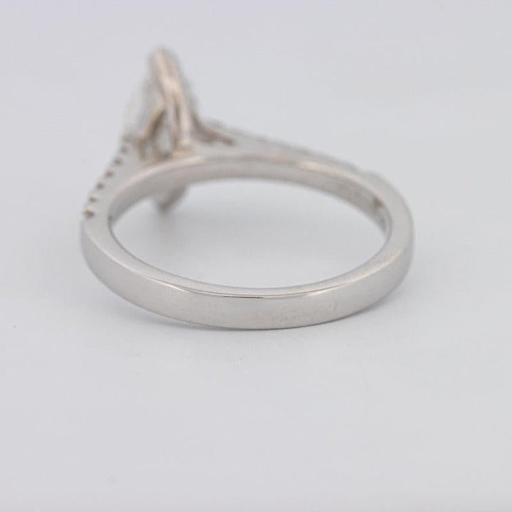 1 CT Marquise Solitaire Pavé Ring - ZIZOV DIAMONDS