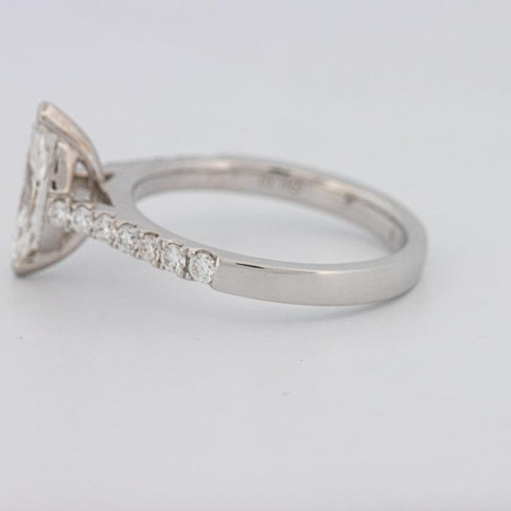 1 CT Marquise Solitaire Pavé Ring - ZIZOV DIAMONDS