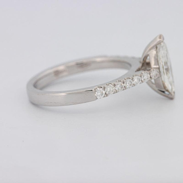 1 CT Marquise Solitaire Pavé Ring - ZIZOV DIAMONDS