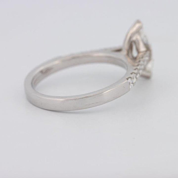 1 CT Marquise Solitaire Pavé Ring - ZIZOV DIAMONDS