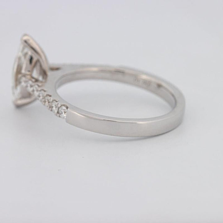 1 CT Marquise Solitaire Pavé Ring - ZIZOV DIAMONDS