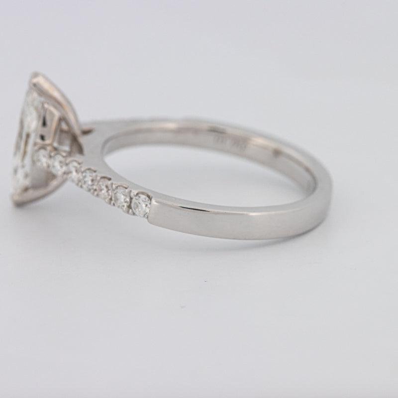 1 CT Marquise Solitaire Pavé Ring - ZIZOV DIAMONDS