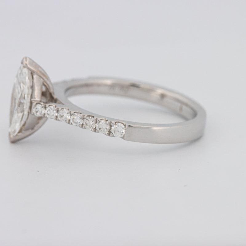1 CT Marquise Solitaire Pavé Ring - ZIZOV DIAMONDS