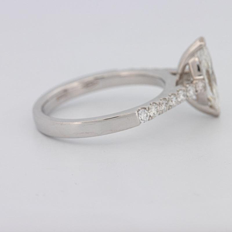 1 CT Marquise Solitaire Pavé Ring - ZIZOV DIAMONDS