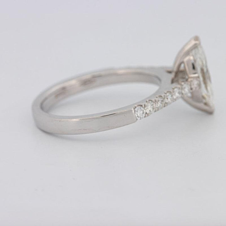 1 CT Marquise Solitaire Pavé Ring - ZIZOV DIAMONDS