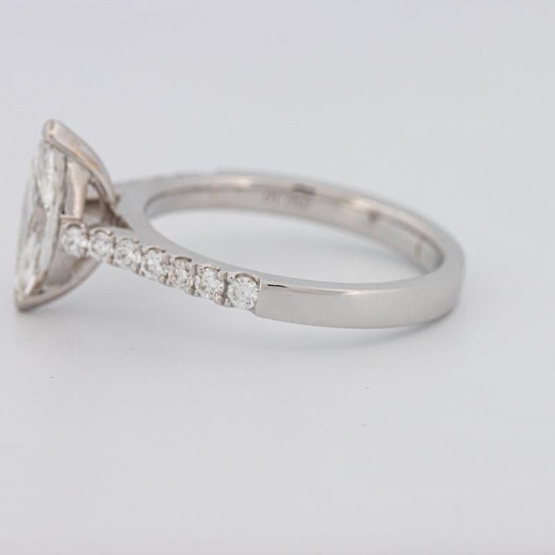 1 CT Marquise Solitaire Pavé Ring - ZIZOV DIAMONDS