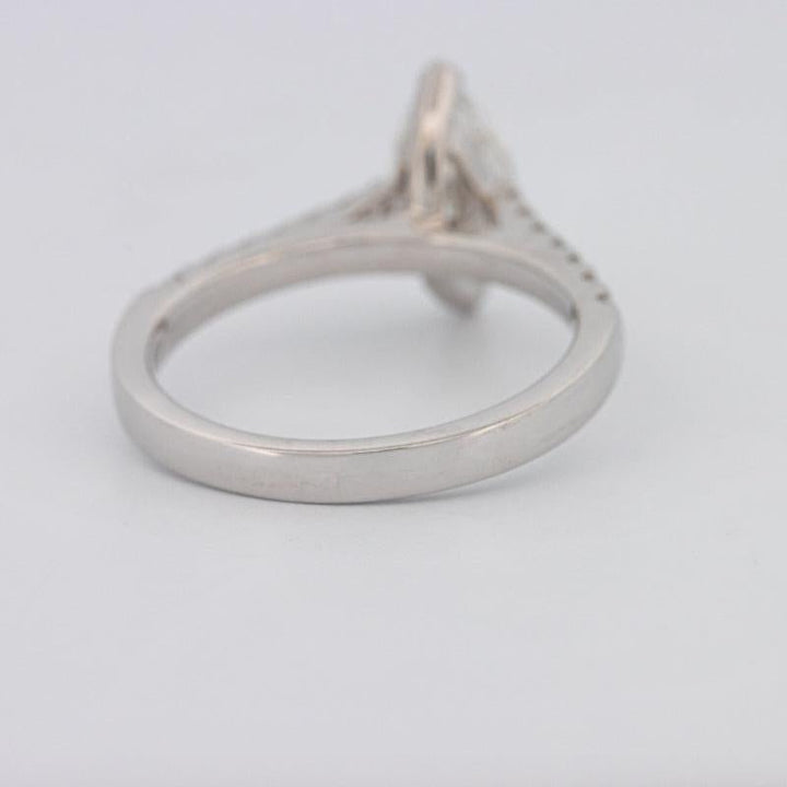 1 CT Marquise Solitaire Pavé Ring - ZIZOV DIAMONDS