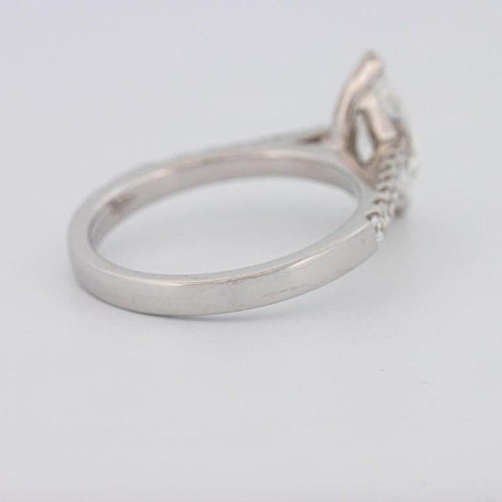 1 CT Marquise Solitaire Pavé Ring - ZIZOV DIAMONDS