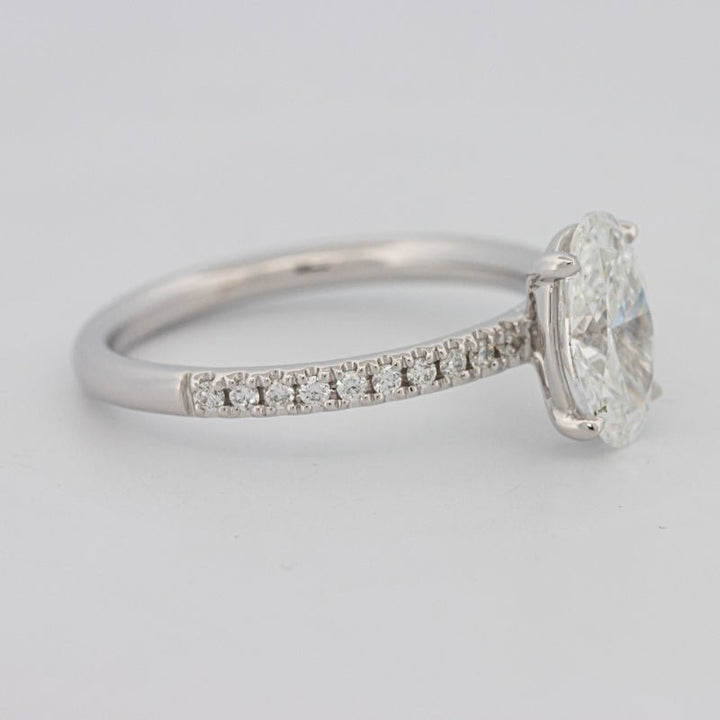 1 CT Oval Cut Solitaire Pavé (LG) - ZIZOV DIAMONDS