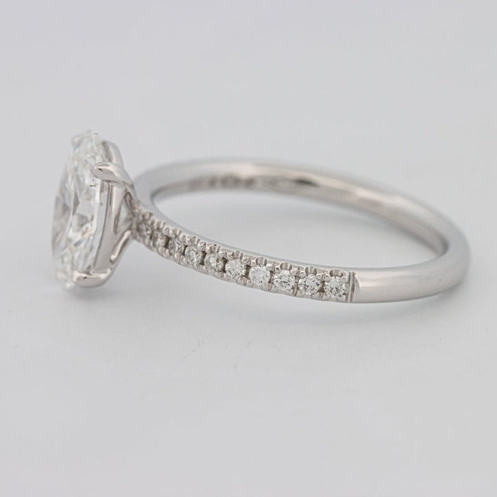 1 CT Oval Cut Solitaire Pavé (LG) - ZIZOV DIAMONDS