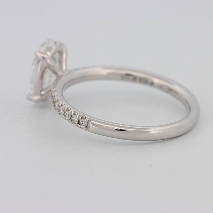 1 CT Oval Cut Solitaire Pavé (LG) - ZIZOV DIAMONDS