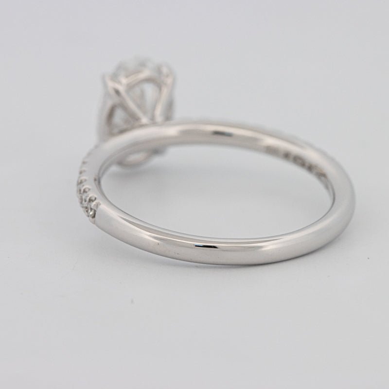1 CT Oval Cut Solitaire Pavé (LG) - ZIZOV DIAMONDS