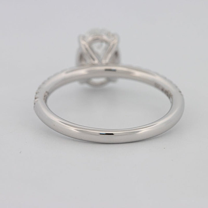 1 CT Oval Cut Solitaire Pavé (LG) - ZIZOV DIAMONDS