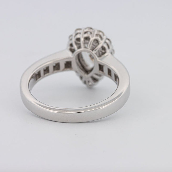 1 CT Pear - shape Halo Solitaire - ZIZOV DIAMONDS