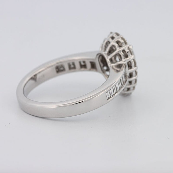 1 CT Pear - shape Halo Solitaire - ZIZOV DIAMONDS