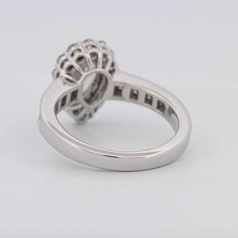 1 CT Pear - shape Halo Solitaire - ZIZOV DIAMONDS