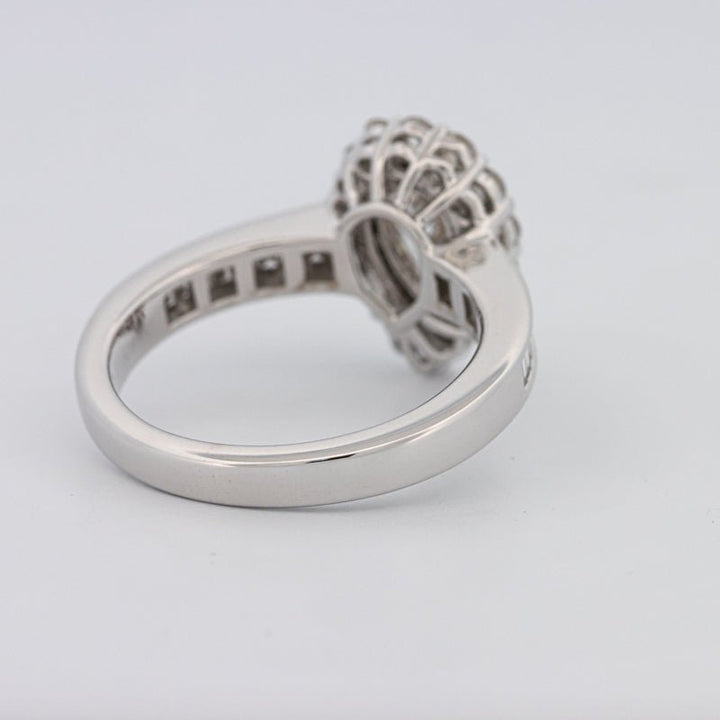 1 CT Pear - shape Halo Solitaire - ZIZOV DIAMONDS