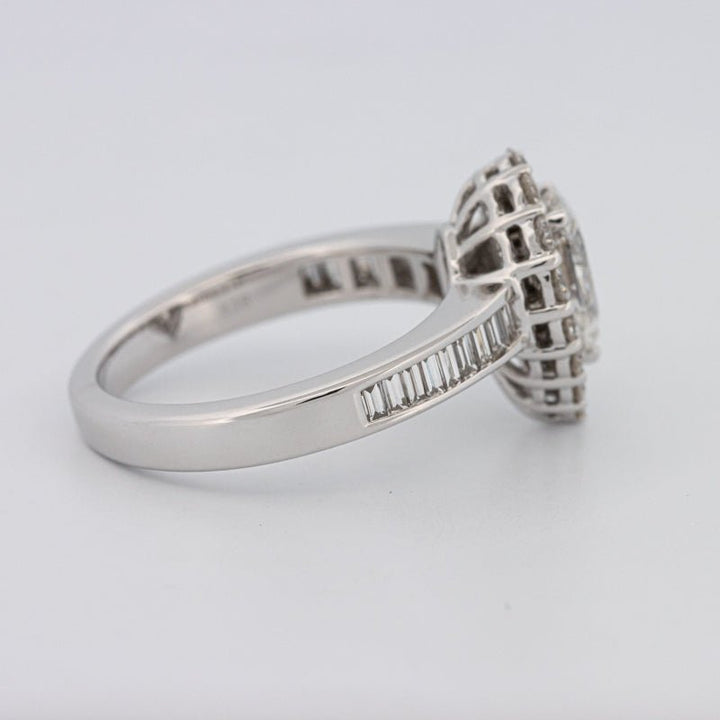 1 CT Pear - shape Halo Solitaire - ZIZOV DIAMONDS