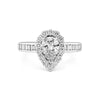 1 CT Pear - shape Halo Solitaire - ZIZOV DIAMONDS