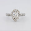 1 CT Pear - shape Halo Solitaire - ZIZOV DIAMONDS