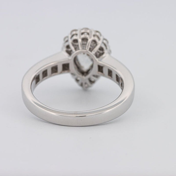 1 CT Pear - shape Halo Solitaire - ZIZOV DIAMONDS