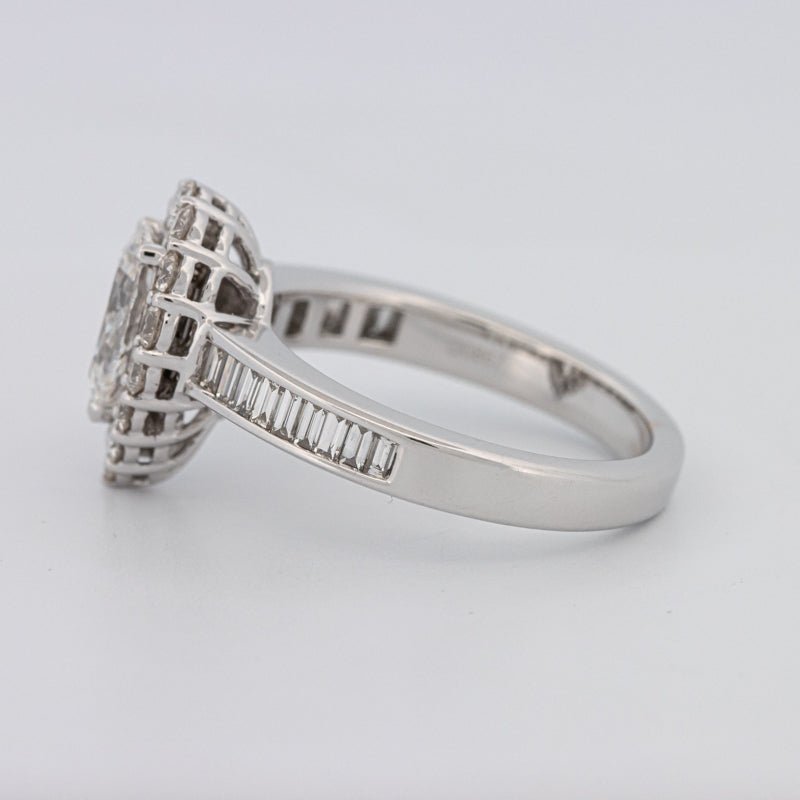 1 CT Pear - shape Halo Solitaire - ZIZOV DIAMONDS