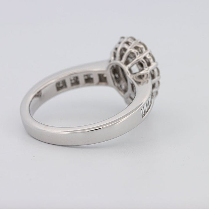 1 CT Pear - shape Halo Solitaire - ZIZOV DIAMONDS