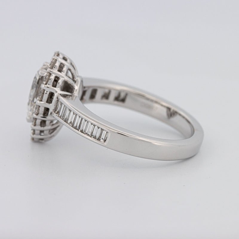 1 CT Pear - shape Halo Solitaire - ZIZOV DIAMONDS