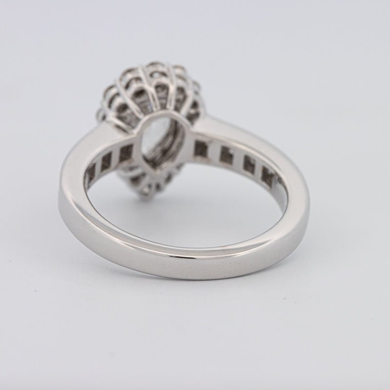 1 CT Pear - shape Halo Solitaire - ZIZOV DIAMONDS