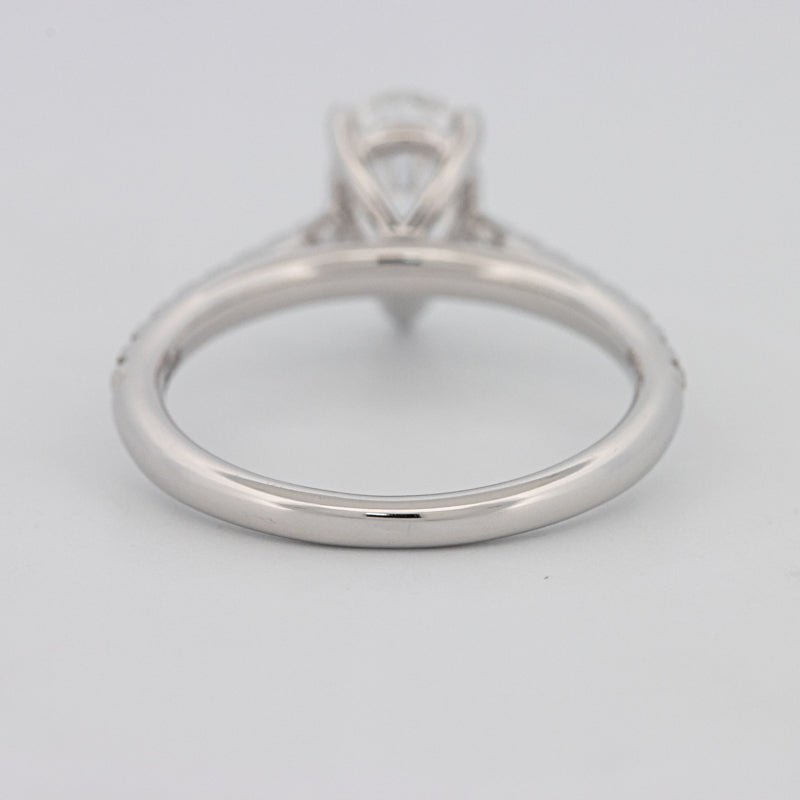 1 CT Pear - shape Pavé Solitaire (LG) - ZIZOV DIAMONDS