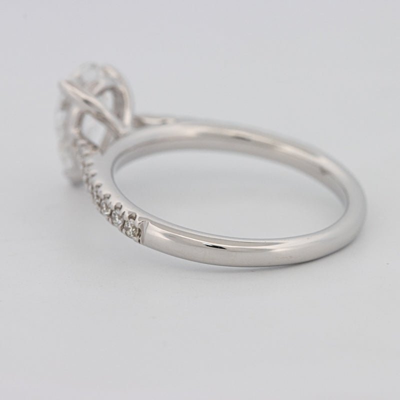 1 CT Pear - shape Pavé Solitaire (LG) - ZIZOV DIAMONDS