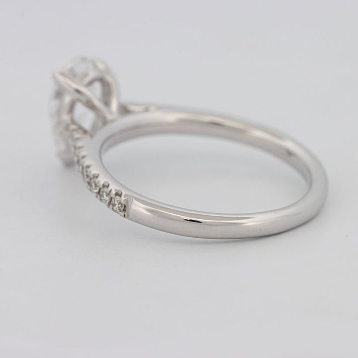 1 CT Pear - shape Pavé Solitaire (LG) - ZIZOV DIAMONDS