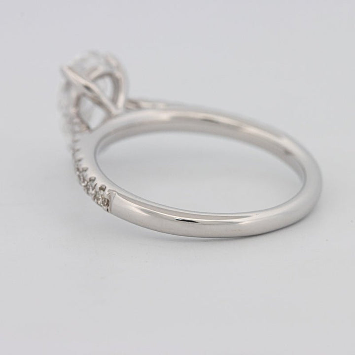 1 CT Pear - shape Pavé Solitaire (LG) - ZIZOV DIAMONDS