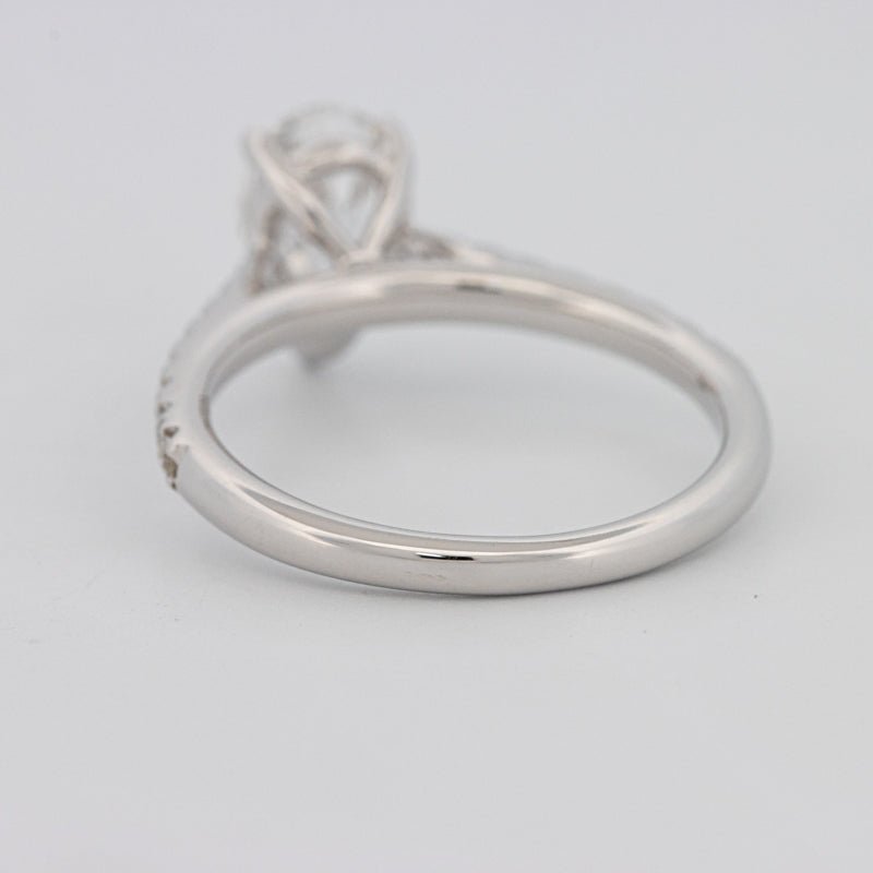 1 CT Pear - shape Pavé Solitaire (LG) - ZIZOV DIAMONDS