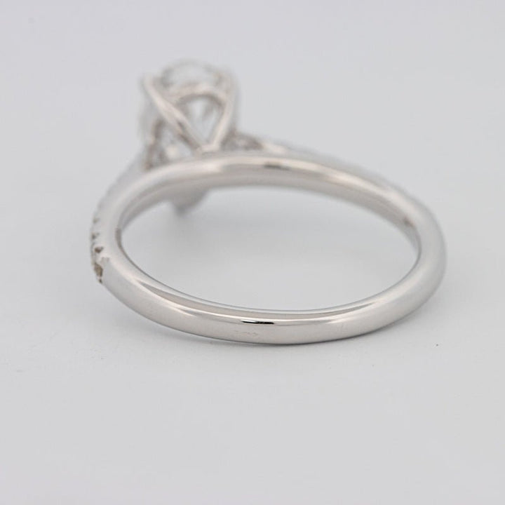 1 CT Pear - shape Pavé Solitaire (LG) - ZIZOV DIAMONDS